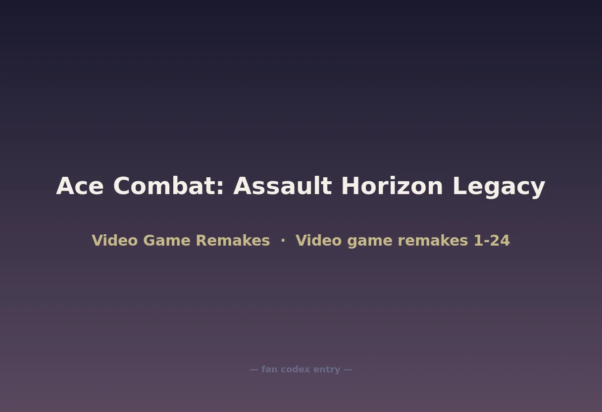 Ace Combat: Assault Horizon Legacy