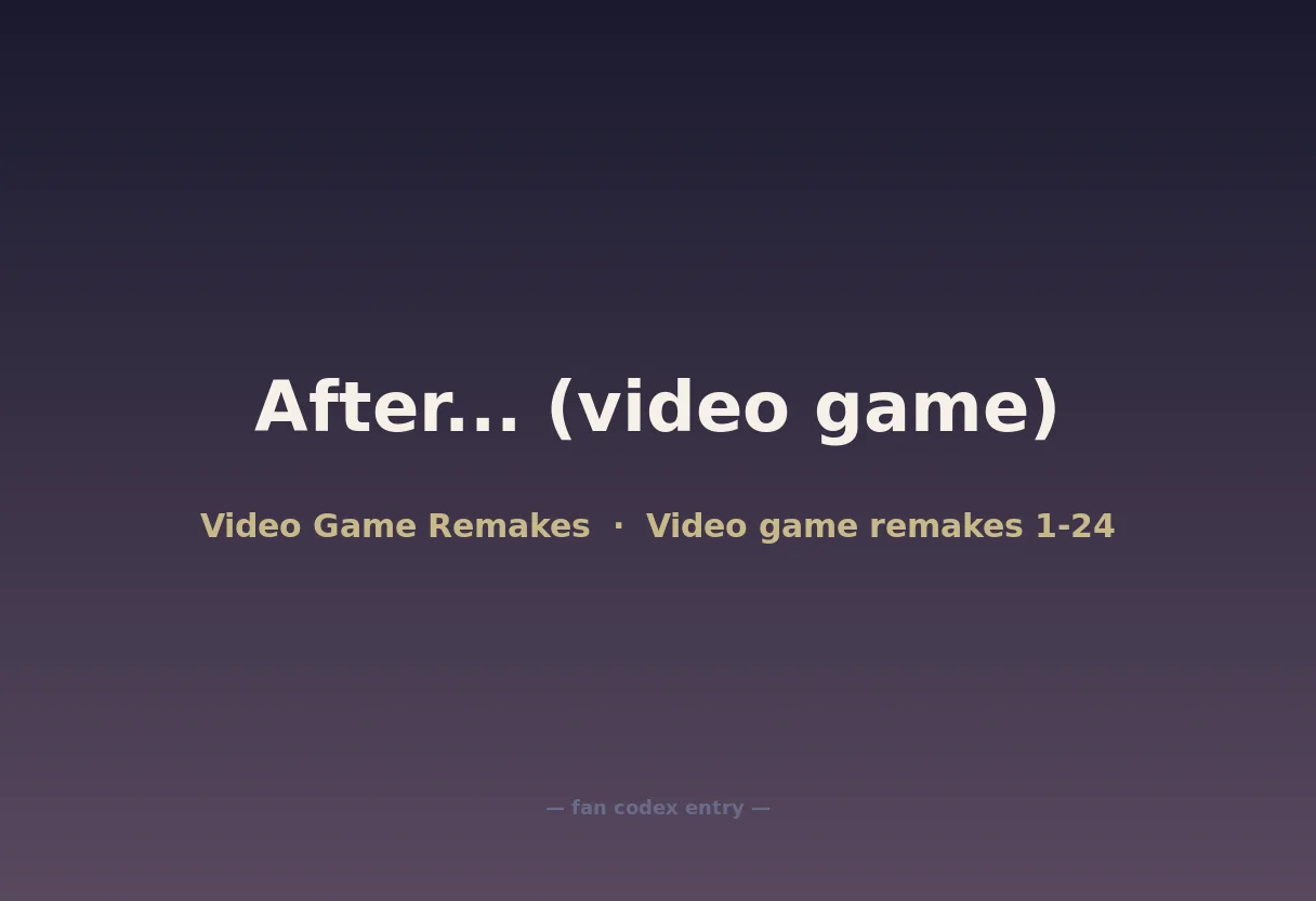 After... (video game)