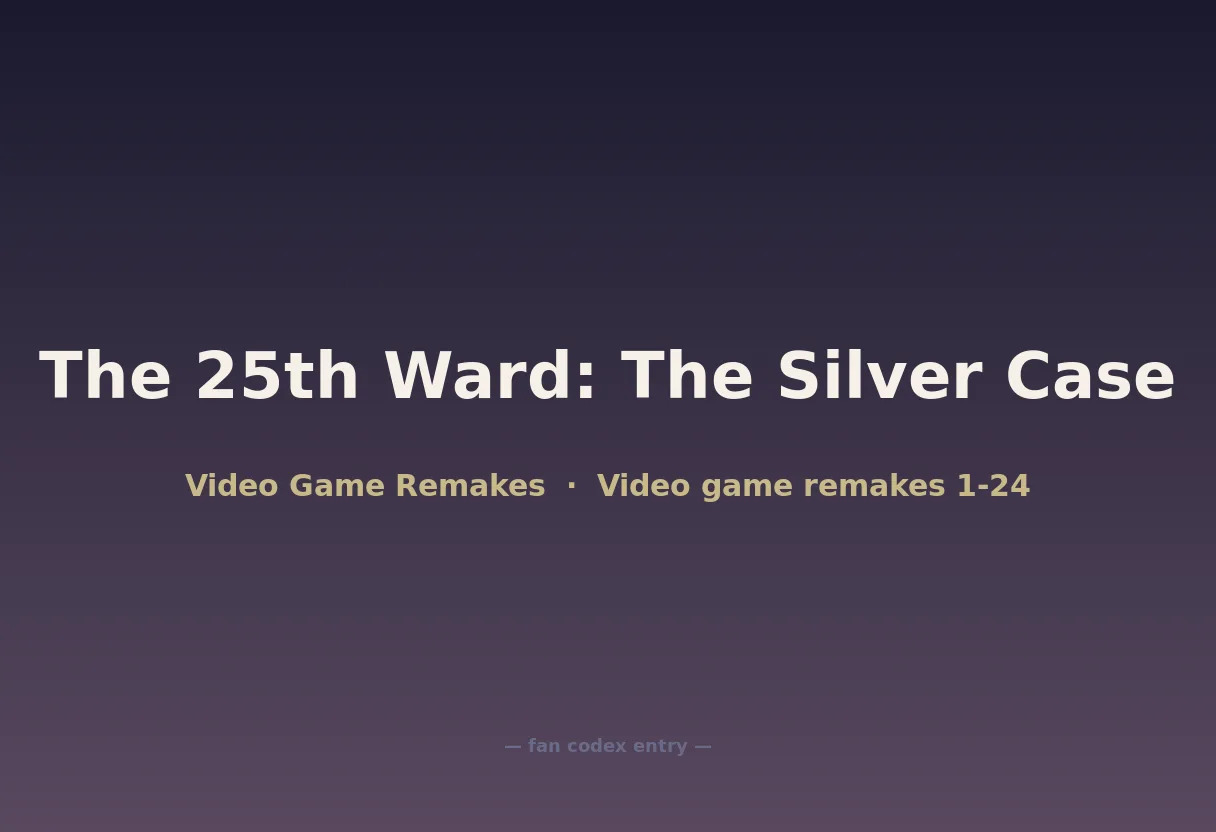 The 25th Ward: The Silver Case